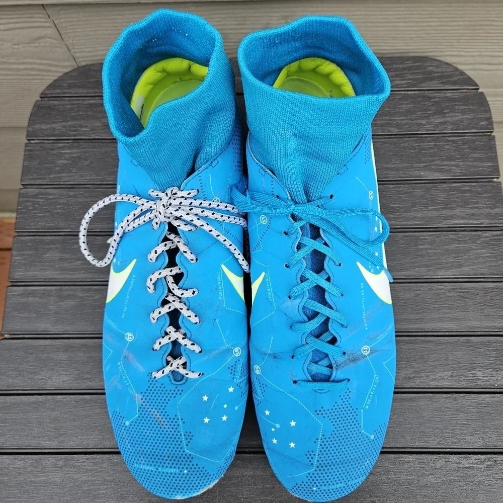NIKE MERCURIAL VICTORY VI DF NJR FG NEYMAR BLUE ORBIT-WHITE SZ 11 921506-400